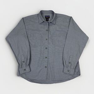 VTG Patagonia Womens L Organic Pima Cotton Gorpcore Button Down Shirt Plaid